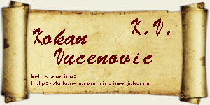 Kokan Vučenović vizit kartica